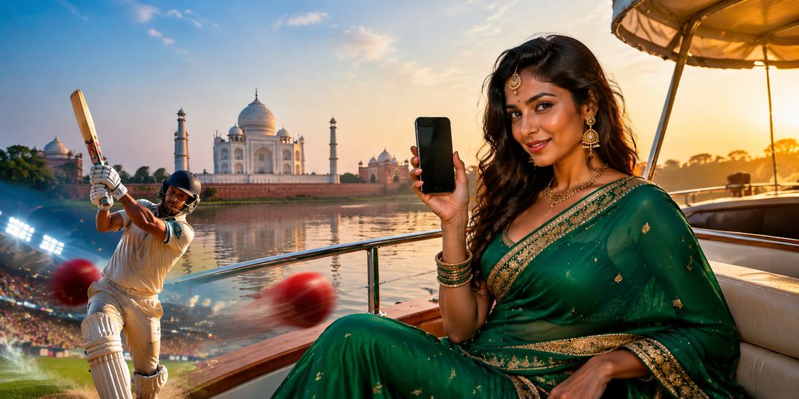Excited Indian cricket fans watching an IPL cricket match live