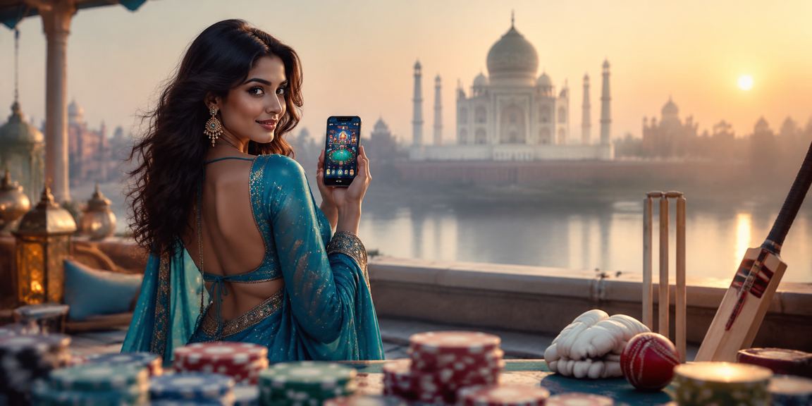 Colorful slot machine reels spinning with vibrant Indian themes